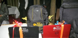 Shahbaz Sharif Youth initiate Black and Red dell laptops with begs