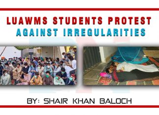 LUAWMS students protest against irregularities