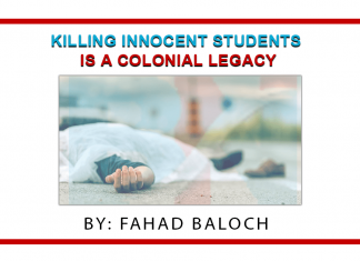 Killing Innocent Students is a Colonial Legacy